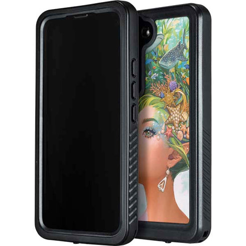 Mermaid with Sea Stars in Her Hair by Ivy Dolamore Galaxy S24 Waterproof Case